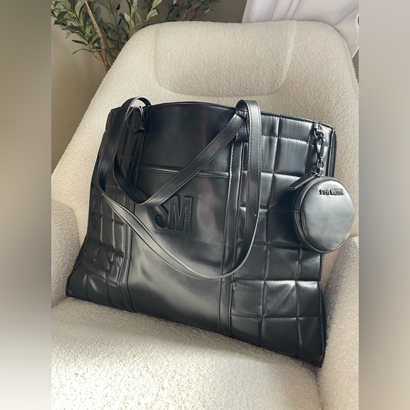 RARE Steve Madden
BFRANKLIN Black Large Business Casual Tote Bag Faux Leather - Picture 2 of 10